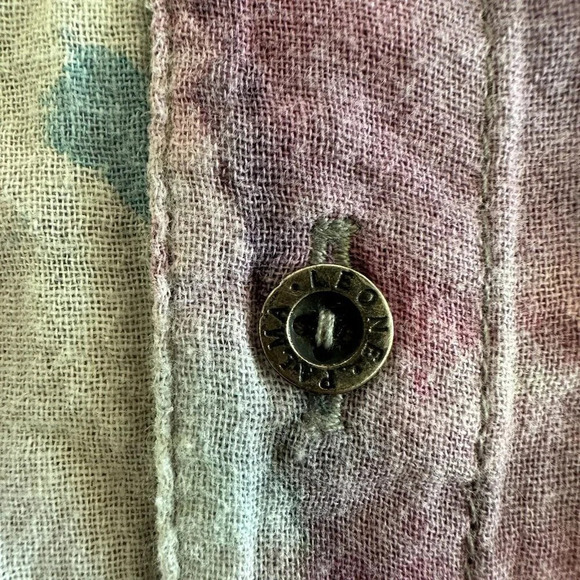 Palma Leone Shirt Dress Womens Medium Tie-Dye Artsy Boho High Low Hem‎ Beach - Picture 6 of 13